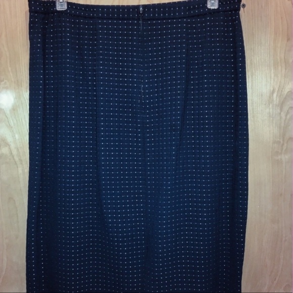 BOGO Vtg suit 2pc navy pink jacket skirt 12 - Picture 3 of 6